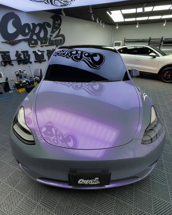 Tesla Model Y 魅紫改色